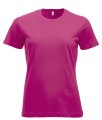 Dames T-shirt Clique New Classic-T helder Kersen